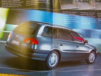 Toyota Avensis +Kombi Prospekt 9/1999 NEU