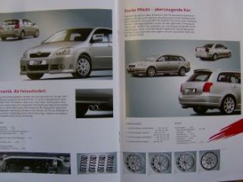 Toyota Prospekt Sportliches Zubehör 11/2005 +Preisliste