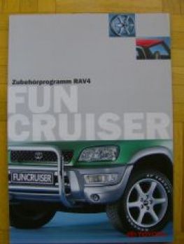 Toyota RAV4 Fun Cruiser Zubehör Prospekt 11/1998 NEU