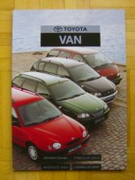 Toyota Van Prospekt Dänisch Avensis Previa Corolla Sportsvan 2/1