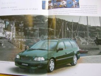 Toyota Avensis 4portes+5portes+break Prospekt Frankreich 2/1999