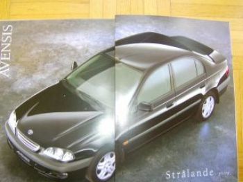 Toyota Avensis 4-D 5-D Touring Schwedischer Prospekt 9/1998