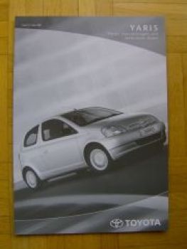 Toyota Yaris Preisliste 3/2001 NEU