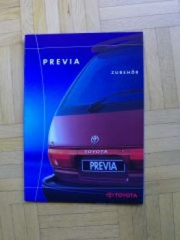 Toyota Previa Zubehör Prospekt 5/1999 NEU XR10 XR20