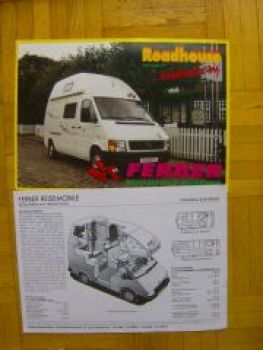 Ferber Roadhouse Reisemobile VW LT Prospekt 9/1996 NEU