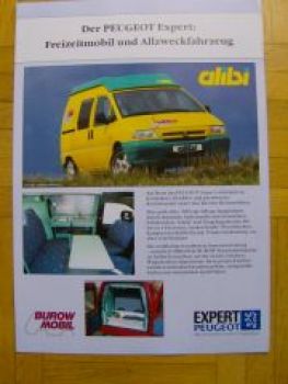 Burow Mobil Peugeot Expert alibi Prospektblatt 4/1997