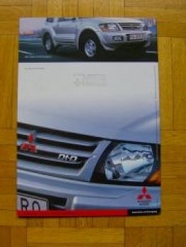 Mitsubishi Pajero Prospekt 9/2001 NEU