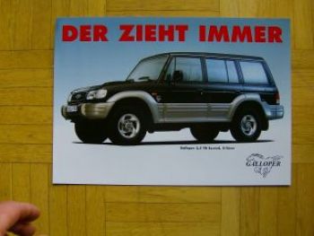 Mitsubishi Gallper 2,5TD Exceed Prospektblatt NEU