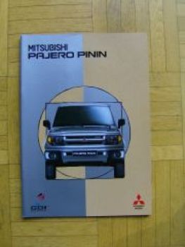 Mitsubishi Pajero Pinin GDI Prospekt Englisch NEU