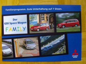 Mitsubishi GDI Space Wagon Family Prospekt 3/1999 NEU
