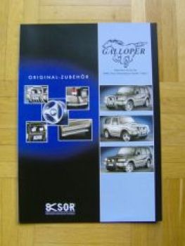 S.O.R. Mitsubishi Galloper Zubehör Prospekt 9/1998 NEU