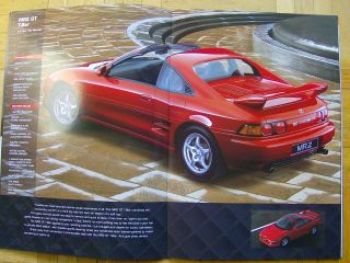 Toyota Celica & MR2 Prospekt UK Englisch 3/1998 NEU
