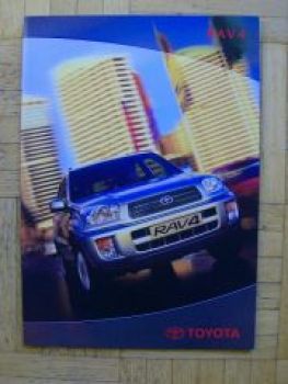 Toyota RAV4 Prospekt 8/2001 +Preisliste NEU