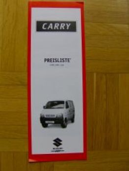 Suzuki Carry Preisliste 4/1999 NEU