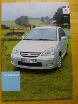 Suzuki Liana Prospekt +Preisliste 8/2007 NEU