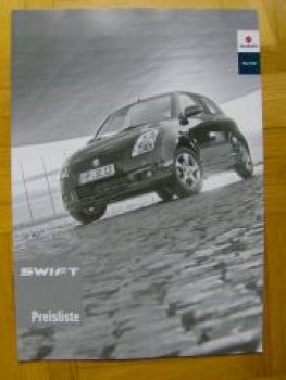 Suzuki Swift Prospekt +Preisliste 8/2007 NEU