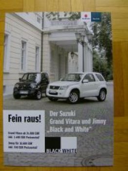 Suzuki Grand Vitara & Jimny Black and White Prospekt 1/2008