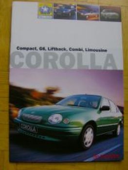 Toyota Corolla Prospekt 11/1998 Rarität Typ E110
