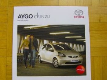 Toyota Aygo ck in2u Sonderprospekt 9/2007 NEU