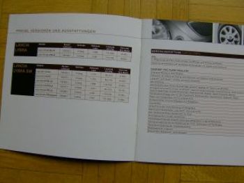 Lancia Lybra Preisliste 4/2004 NEU