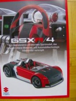 Suzuki GSX-R4 Studie Prospektblatt Vorstellung Rarität