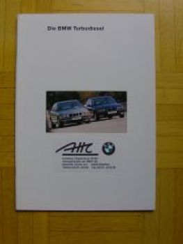 BMW Turbodiesel Prospekt 325td/s E36 525td/s +Touring  E34 1993