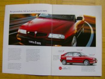 Lancia Delta +HPE Zubehör Prospekt 7/1995 Rarität