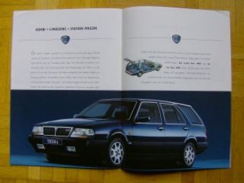 Lancia Programm Prospekt Y10, Delta, Dedra Thema+8.32 +Station