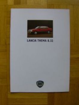 Lancia Thema 8.32 Prospekt 5/1988 Rarität