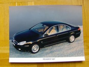 Peugeot Pressebild 607 Vorstellung NEU Rarität