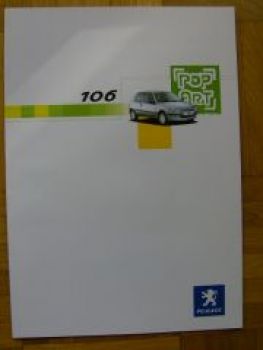 Peugeot 106 Pop Art 1/2003 Prospekt NEU