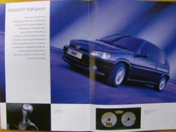 Peugeot 106 Prospekt 9/2002 NEU +Sport +Grand Filou