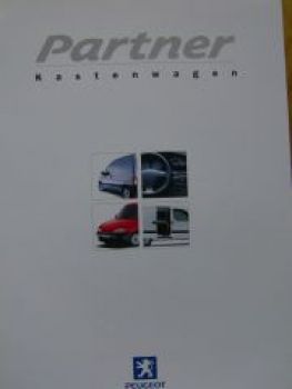 Peugeot Partner Kastenwagen Prospekt 7/1999 NEU