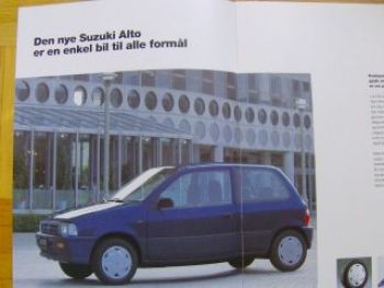 Suzuki Alto Prospekt 5/1998  Dänemark NEU