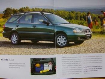 Suzuki Baleno Saloon Estate Prospekt Irland Rechtslenker 1/1999