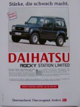 Daihatsu Rocky Station Limited Prospekt 10/1998 NEU