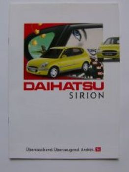 Daihatsu Sirion Prospekt 2/2000 NEU