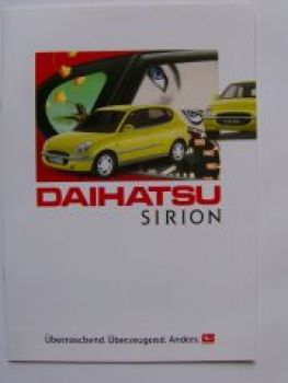 Daihatsu Sirion Prospekt 6/1998 NEU