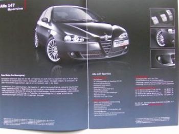 Alfa Romeo Sondermodelle 147 Prospekt 3/2007