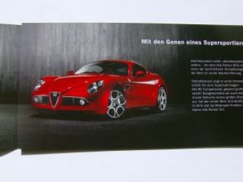 Alfa Romeo Mito Vorstellungsflyer +8C Competizione NEU