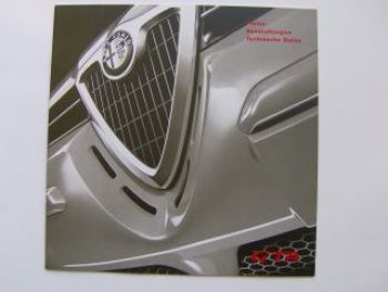 Alfa Romeo 156 GTA +Sportwagon Preisliste 1/2003 NEU