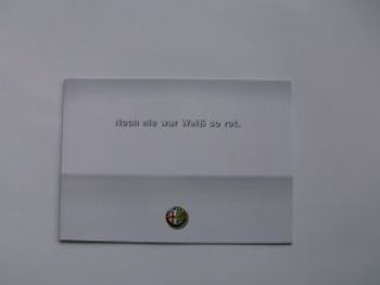 Alfa Romeo Spider & Brera Editzione Weiß Prospekt