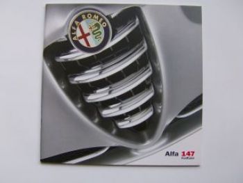 Alfa Romeo 147 Fünftürer Prospekt 4/2001 NEU Typ937