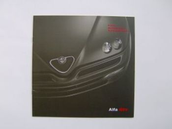 Alfa Romeo GTv Preisliste 8/2002 NEU
