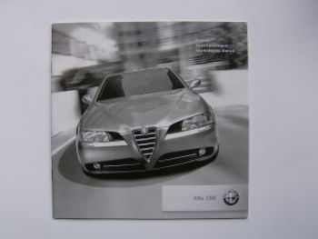 Alfa Romeo 166 Preisliste 28.11.2003 NEU