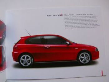 Alfa Romeo 147 +GT Q2 Prospekt NEU Typ937