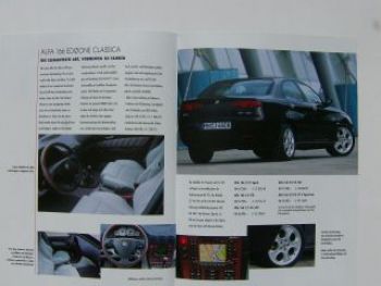 Alfa Romeo 166 Edizione Classica Prospekt 3/2001 NEU