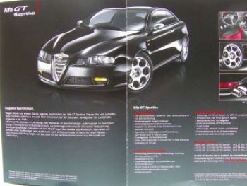 Alfa Romeo GT Sondermodelle Prospekt 1/2007