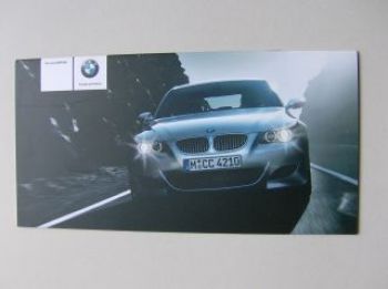 BMW M5 E60 Limousine Flyer Prospekt 2004