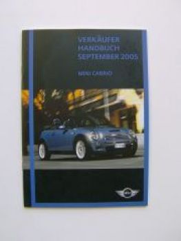 BMW Mini Verkäuferhandbuch Mini Cabrio September 2005 Rarität